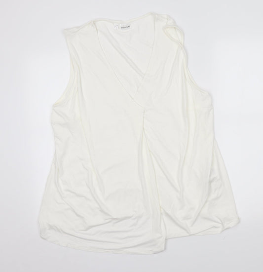 Bodyflirt Womens White   Basic Blouse Size XL