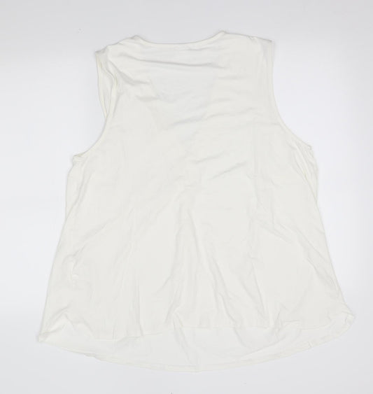 Bodyflirt Womens White   Basic Blouse Size XL