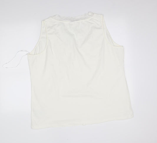 BPC Womens White   Basic Blouse Size 2XL