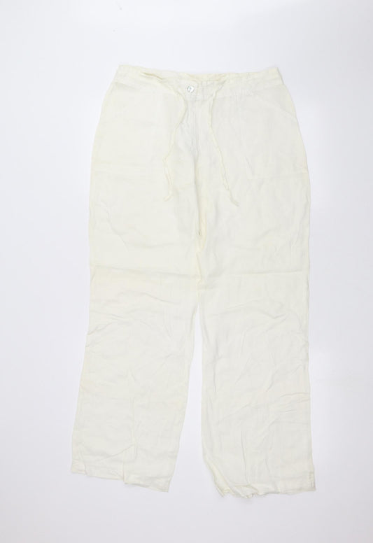 NEWORLD Womens White   Trousers  Size L L28 in