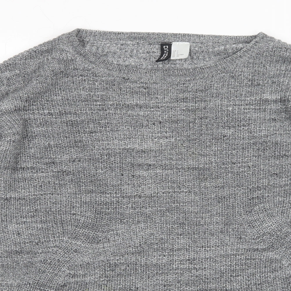 Divided Womens Grey   Pullover Jumper Size S