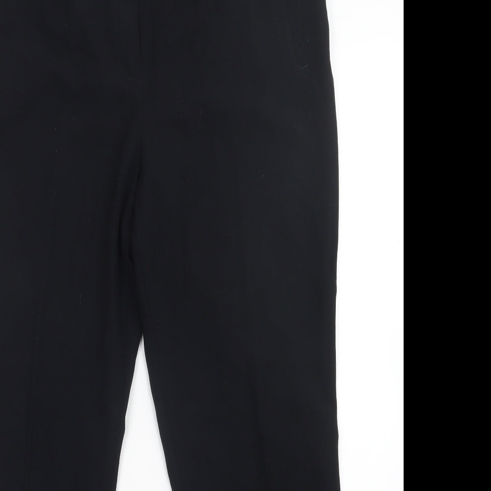 M&S Womens Black   Trousers  Size 14 L28 in