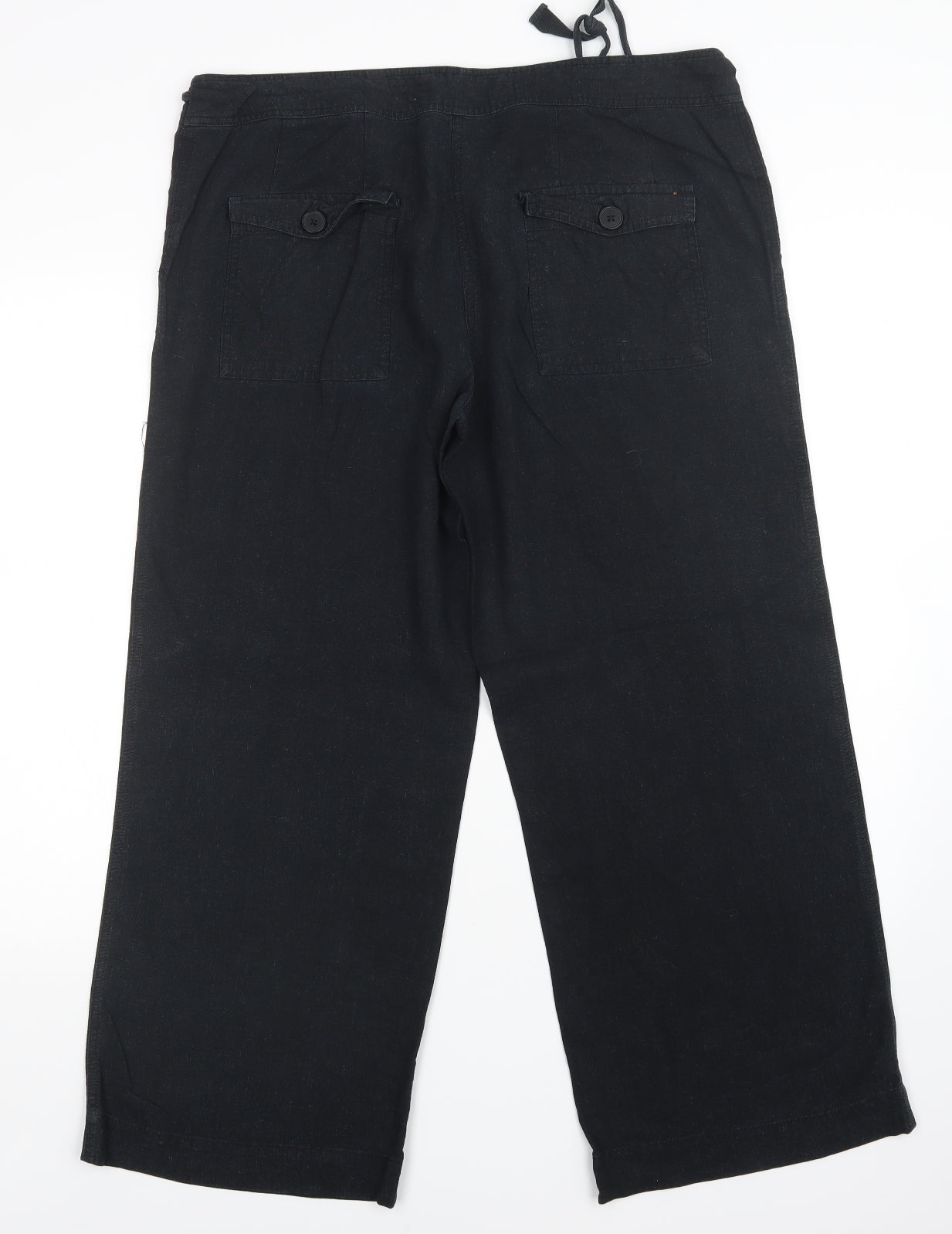South Womens Black   Trousers  Size 14 L27 in