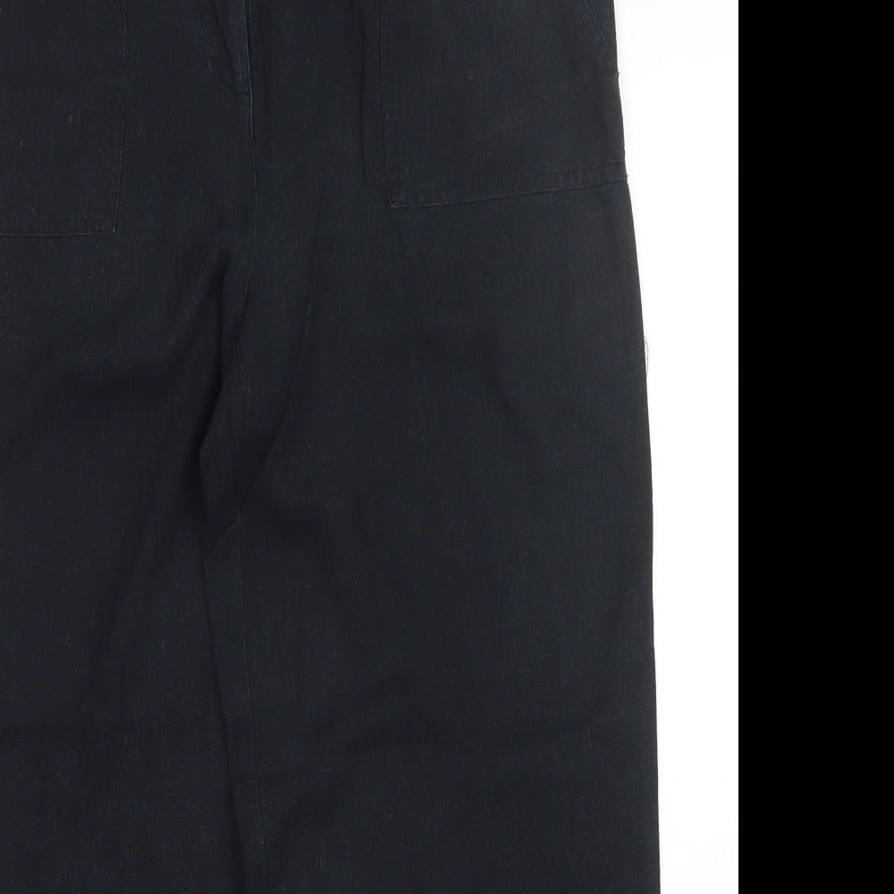 South Womens Black   Trousers  Size 14 L27 in