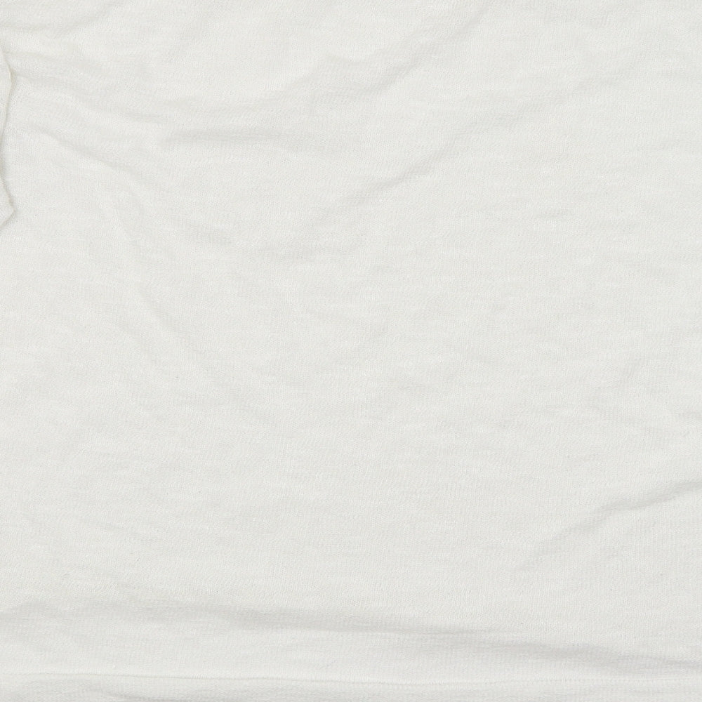 H&M Womens White   Pullover Jumper Size L