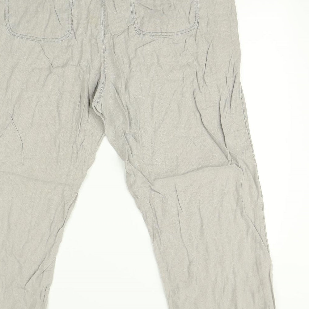 Collection Womens Grey   Trousers  Size 16 L28 in