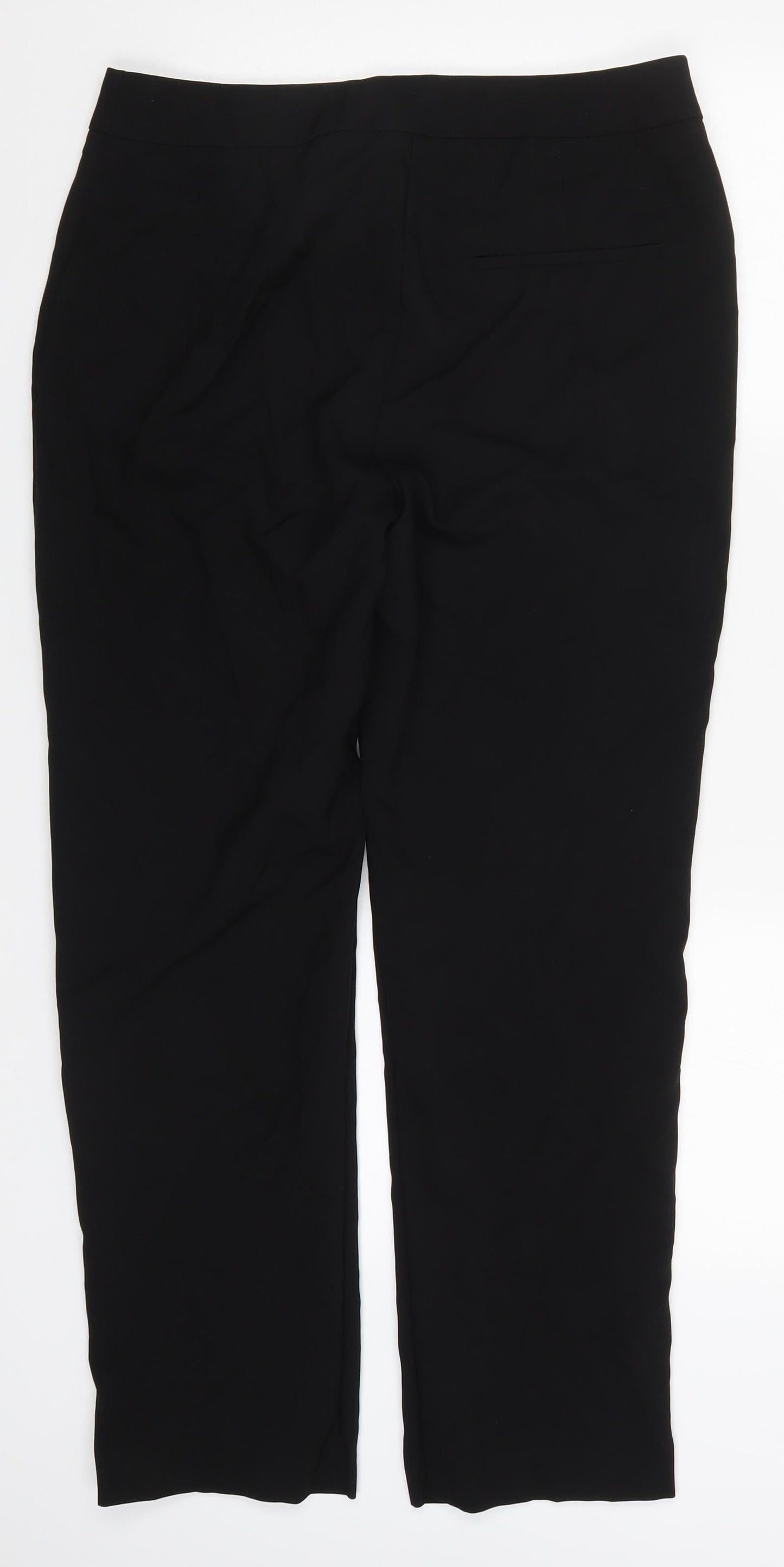 Papaya Womens Black   Trousers  Size 12 L27.5 in