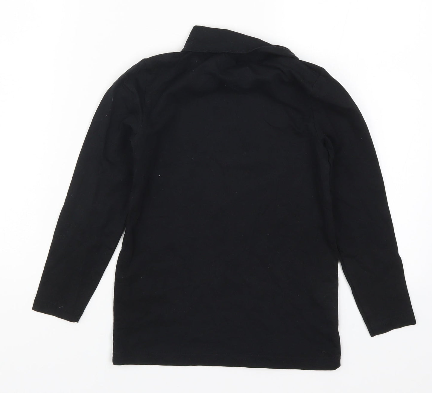Crane Boys Black   Basic T-Shirt Size 7-8 Years