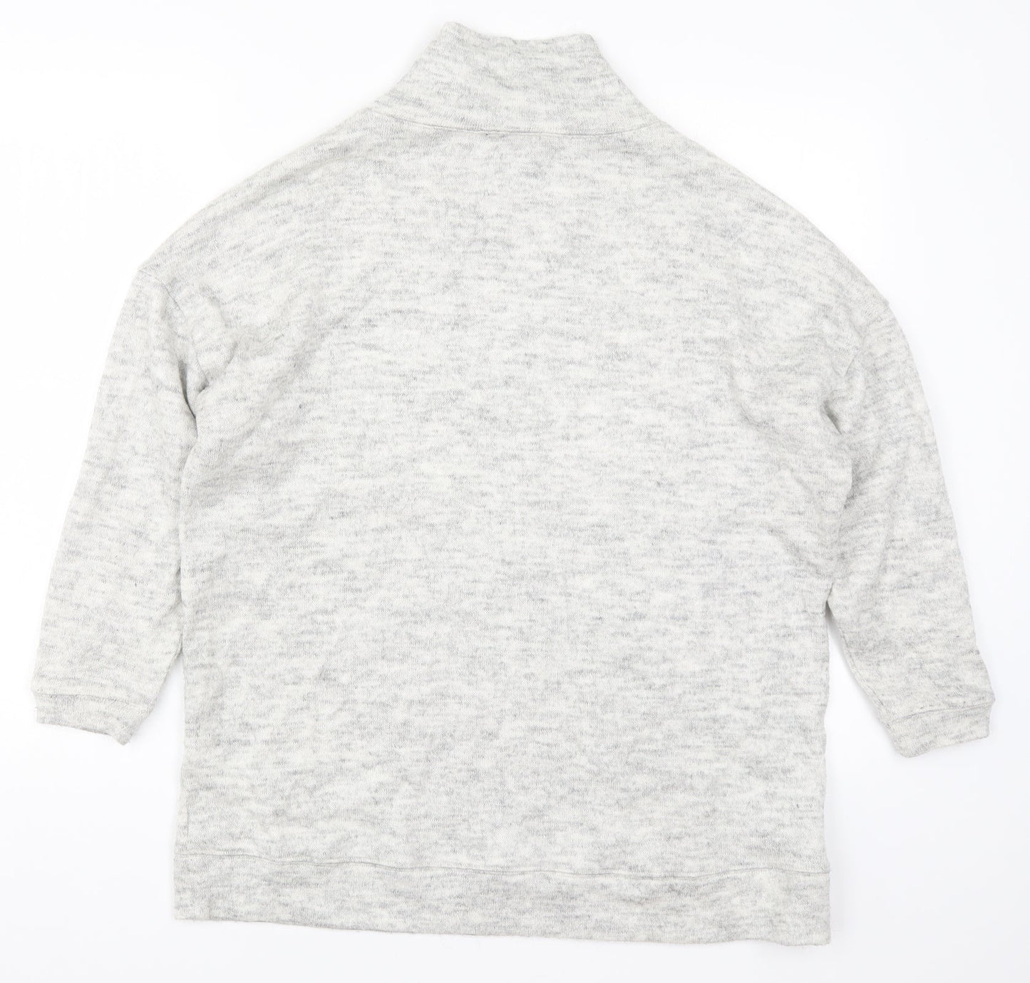 New Look Womens Grey  Knit Pullover Jumper Size S