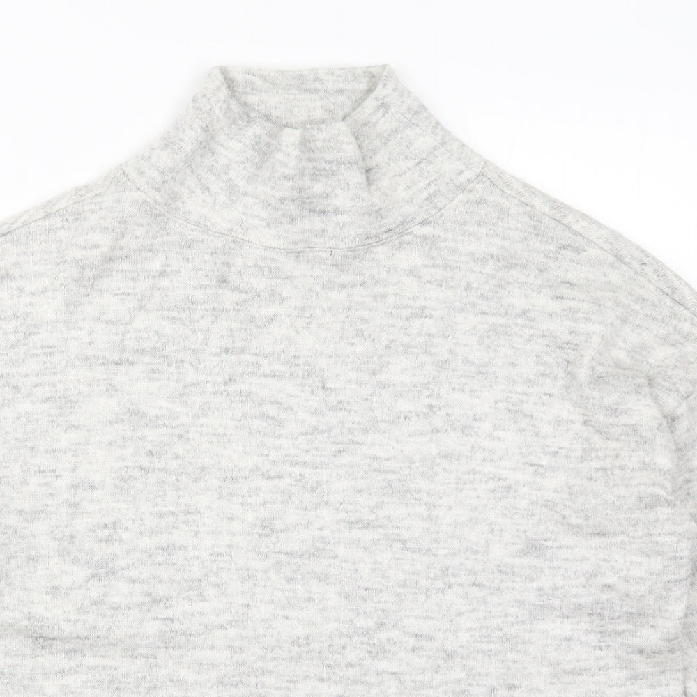 New Look Womens Grey  Knit Pullover Jumper Size S