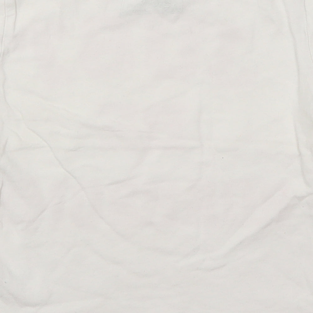 F&F Boys White   Basic T-Shirt Size 4-5 Years  - Just Be Roarsome