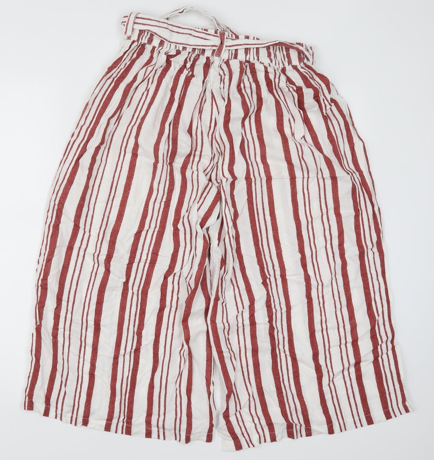 Primark Womens Red Striped  Trousers  Size 10