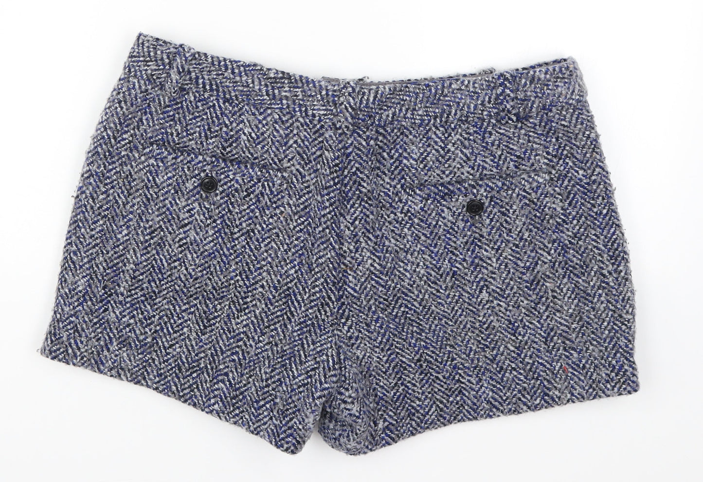 Gap Womens Blue Herringbone  Hot Pants Shorts Size 10
