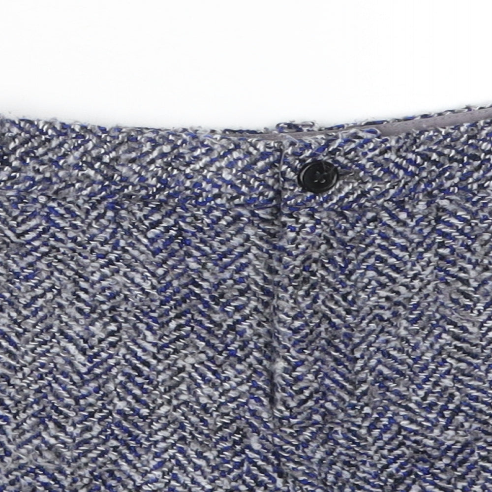Gap Womens Blue Herringbone  Hot Pants Shorts Size 10