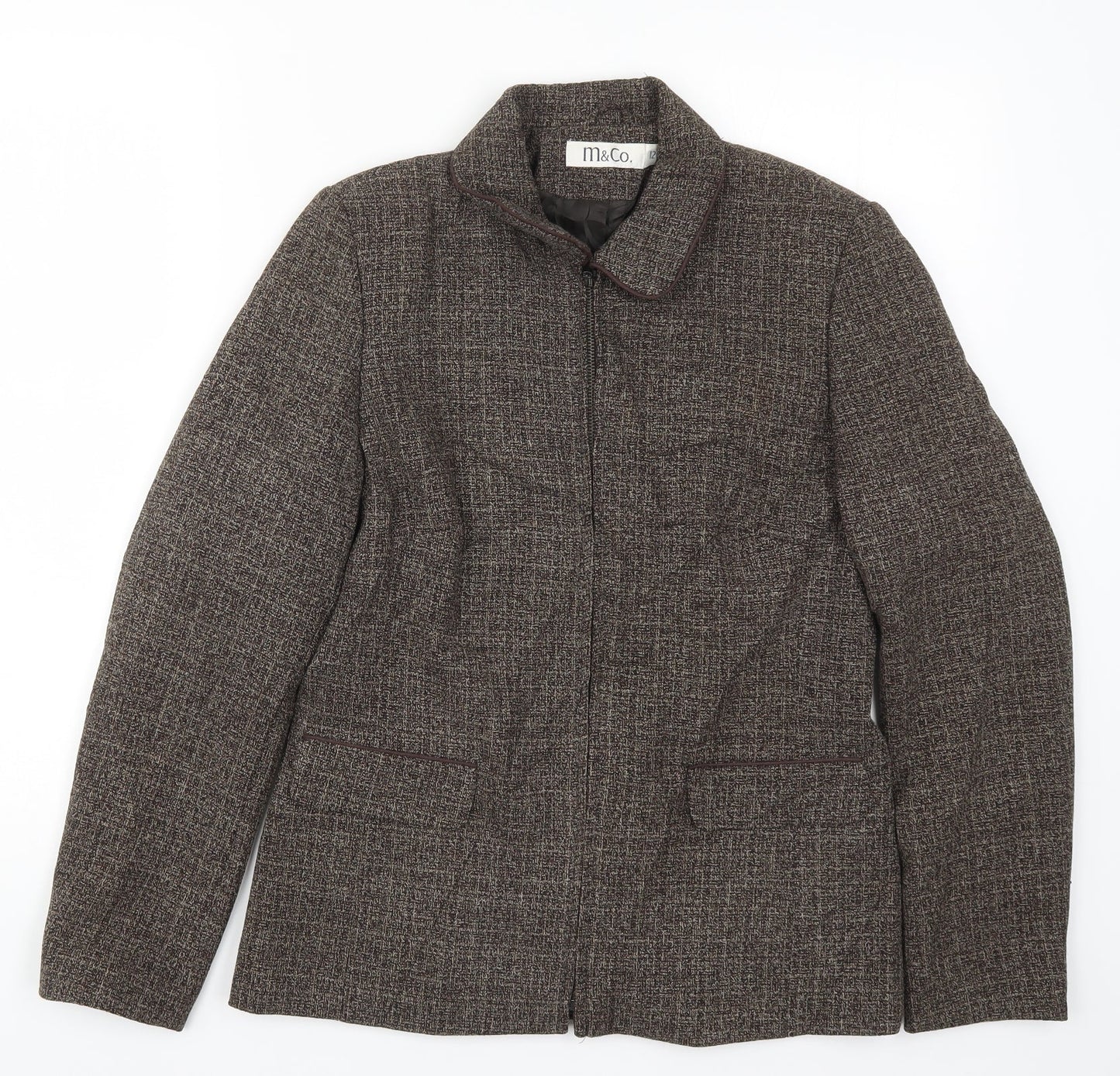 M&Co Womens Brown   Jacket  Size 12