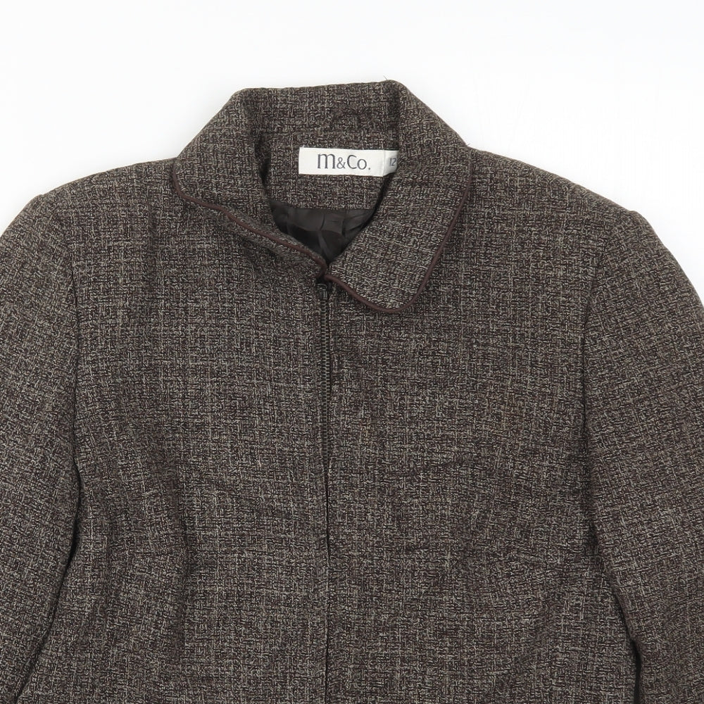 M&Co Womens Brown   Jacket  Size 12