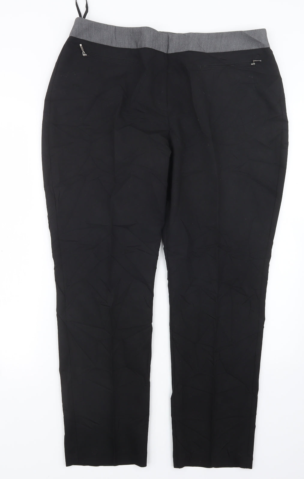 South Womens Black   Trousers  Size 16 L28 in
