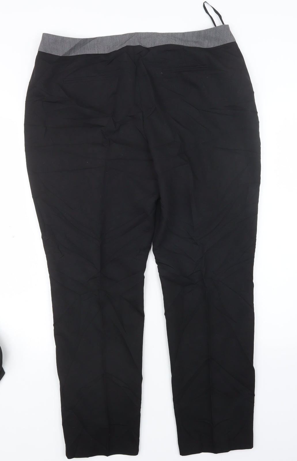 South Womens Black   Trousers  Size 16 L28 in
