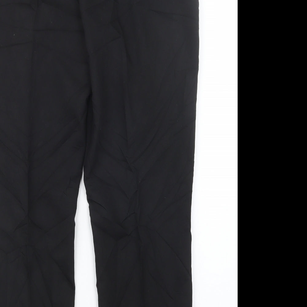 South Womens Black   Trousers  Size 16 L28 in