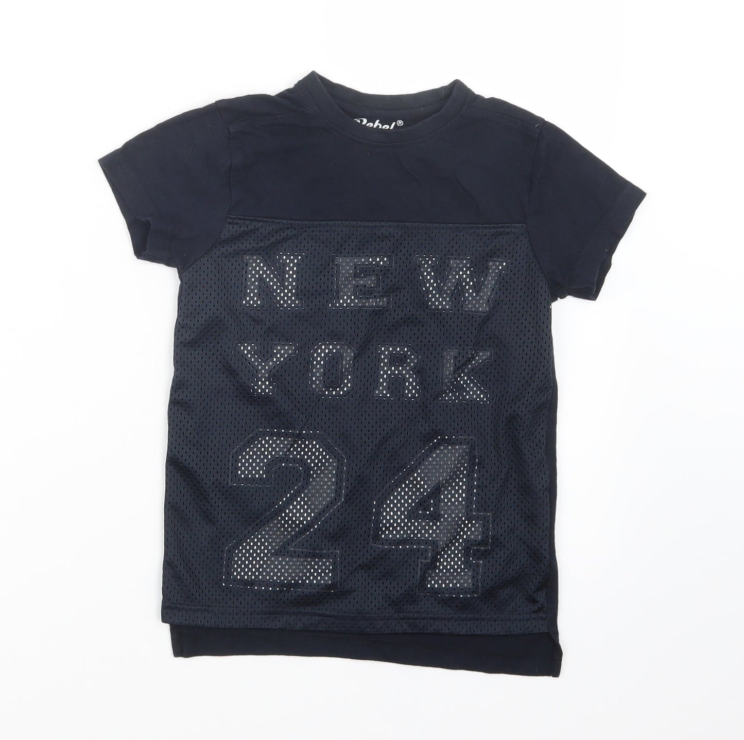 Rebel Boys Blue   Basic T-Shirt Size 5-6 Years