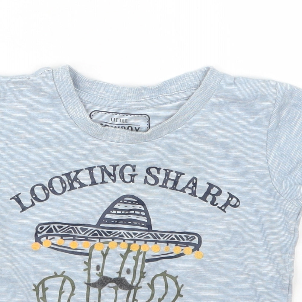 Matalan Boys Blue   Basic T-Shirt Size 12-18 Months