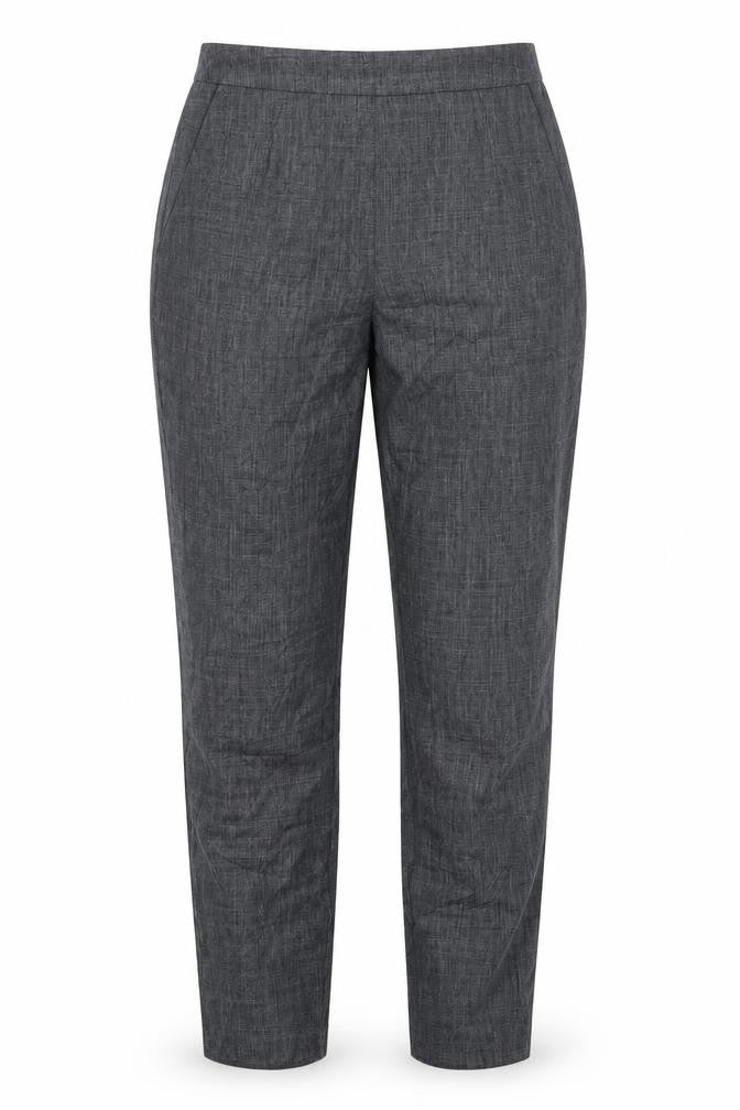 Front view of Papaya women’s black trousers, size UK 10, 28.5-inch leg