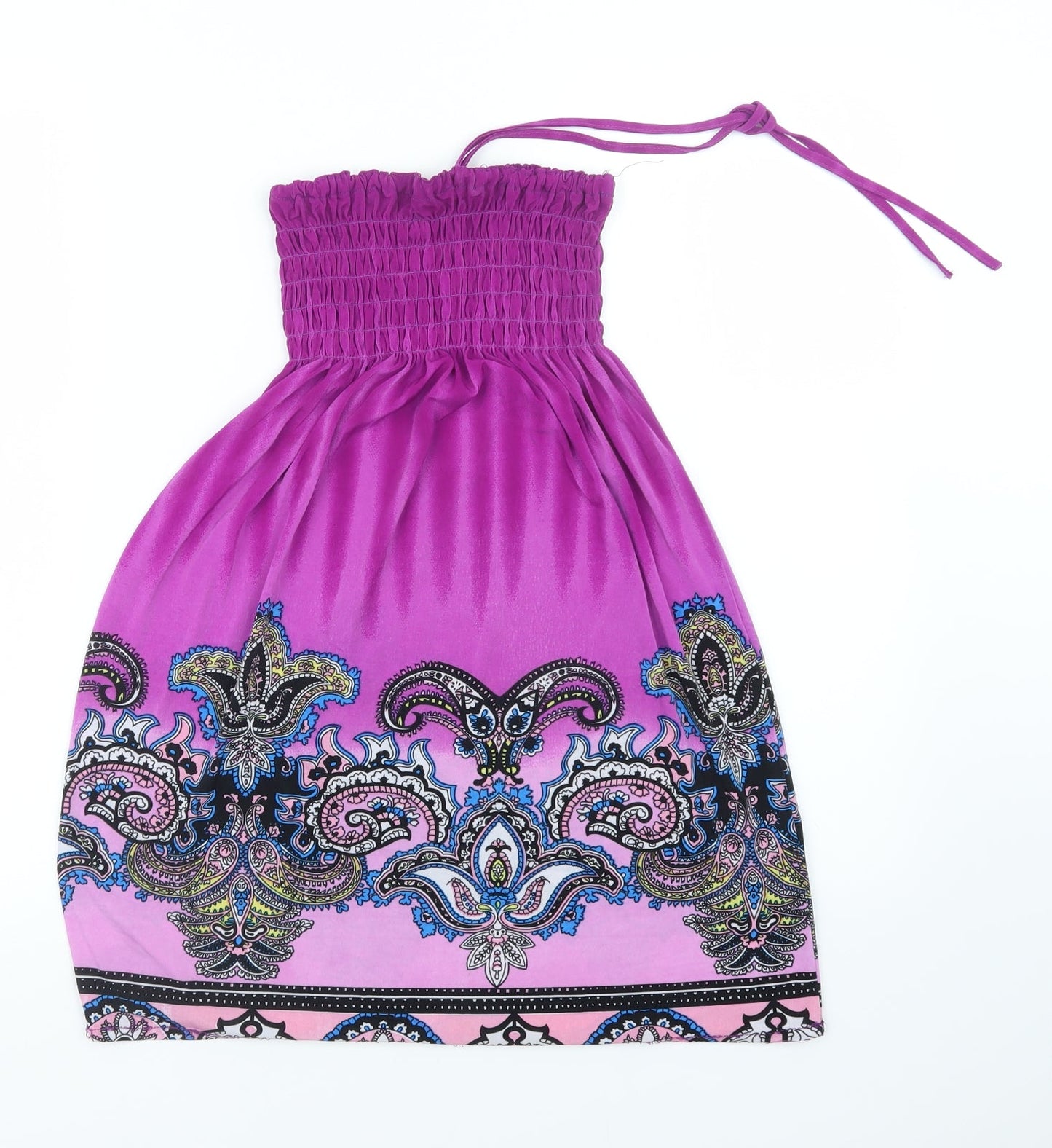 Preworn Womens Purple Geometric  Mini  Size 6
