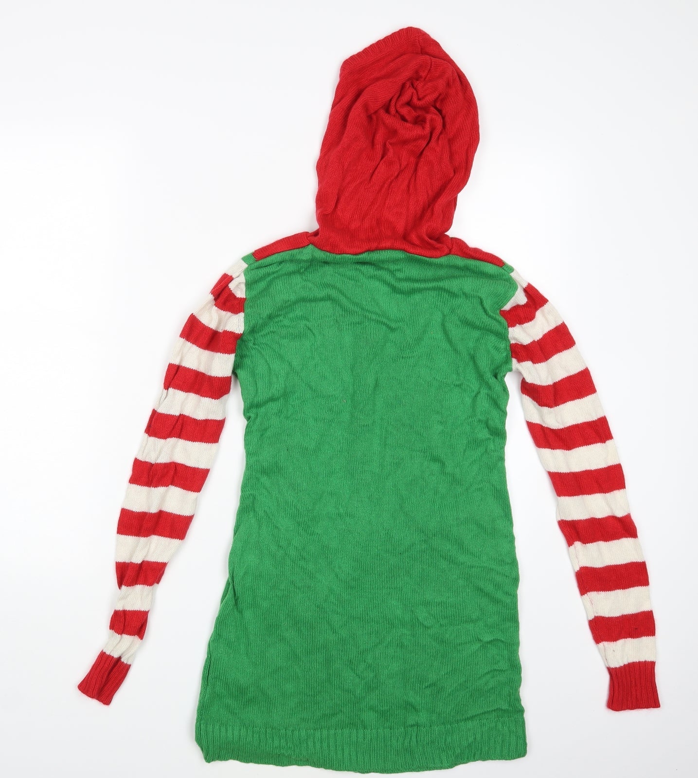 Brave Soul Girls Green   Pullover Hoodie Size S  - Seasonal Christmas Festive Holiday