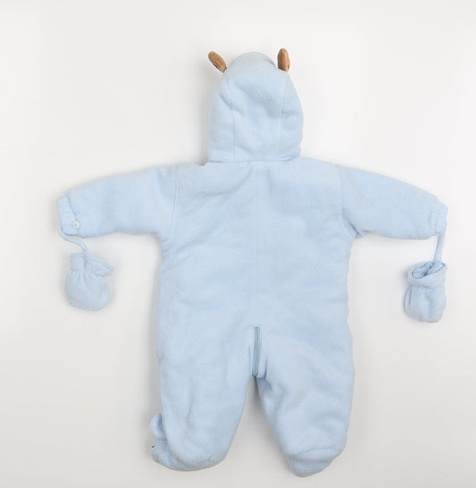Sproggs Boys Blue   Babygrow One-Piece Size 3-6 Months
