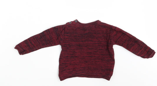 Primark Boys Purple   Pullover Jumper Size 12-18 Months