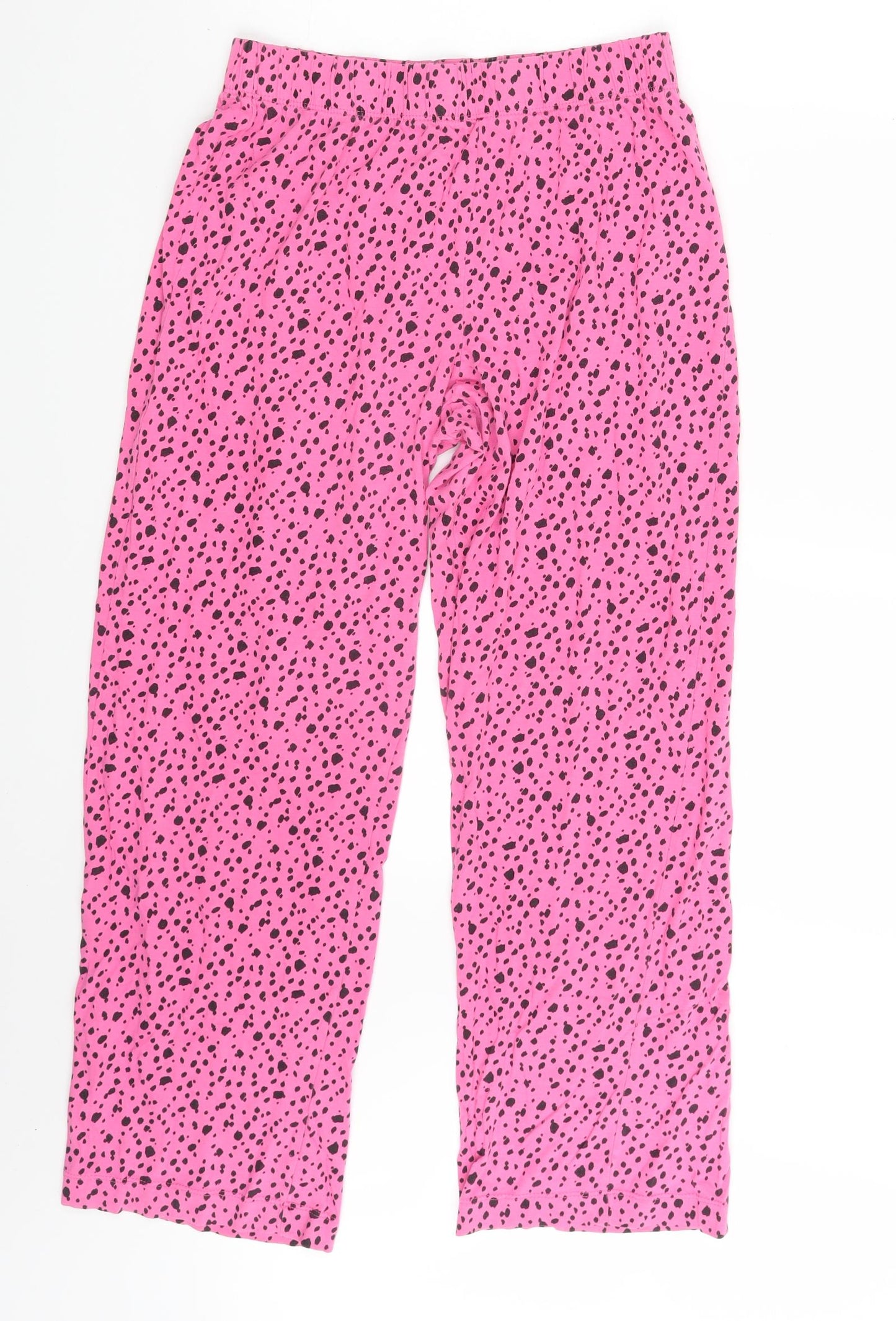 Preworn Womens Pink Animal Print  Sweatpants Trousers One Size L25 in