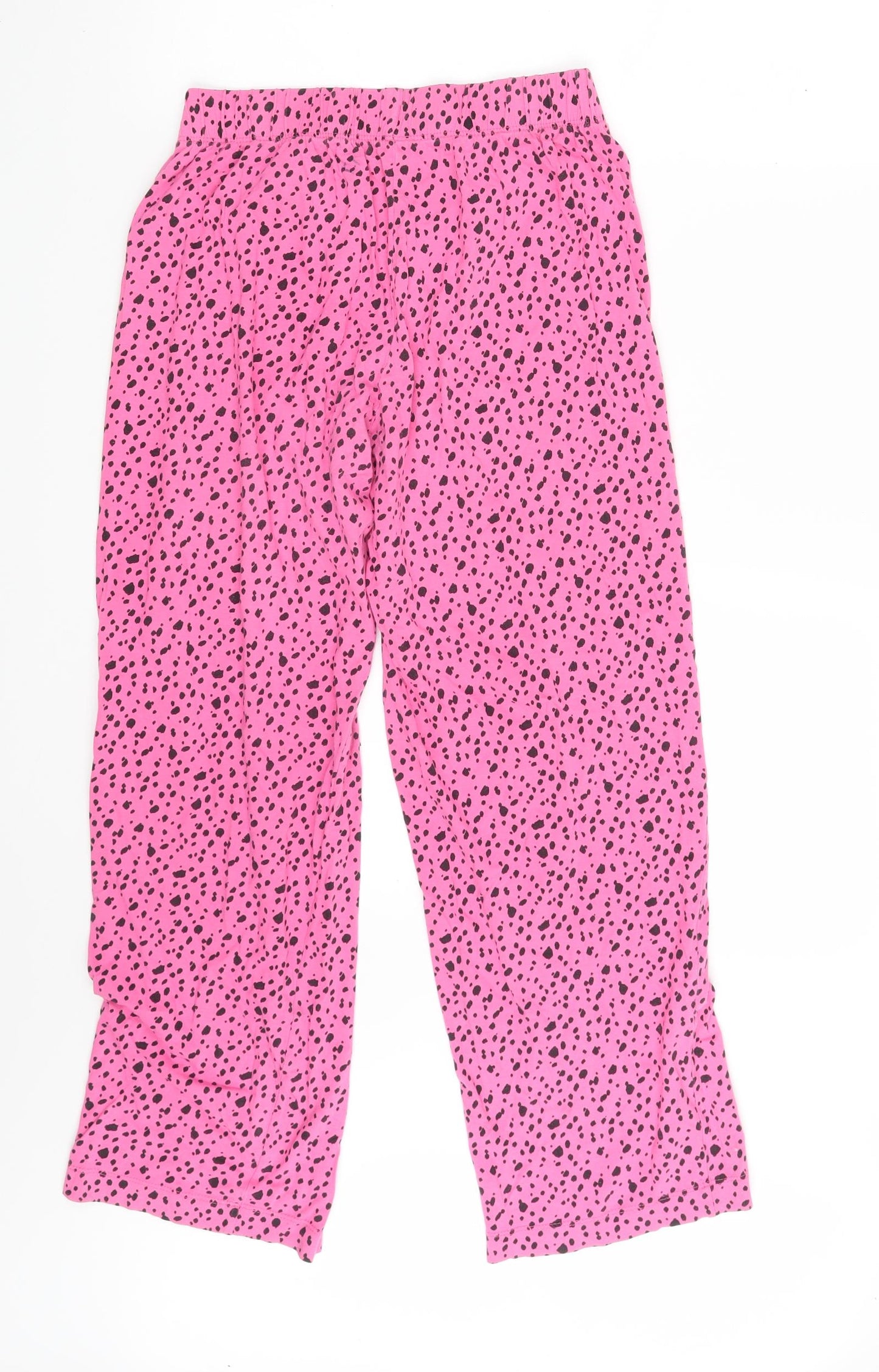 Preworn Womens Pink Animal Print  Sweatpants Trousers One Size L25 in