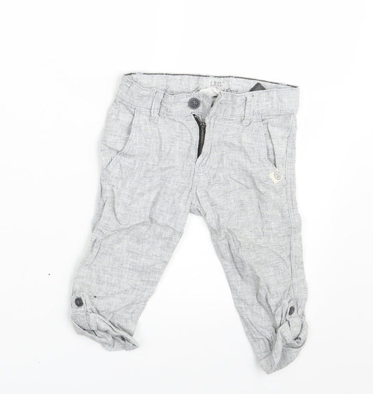 H&M Boys Grey   Cropped Trousers Size 12-18 Months  - Inside Leg 11 Inches