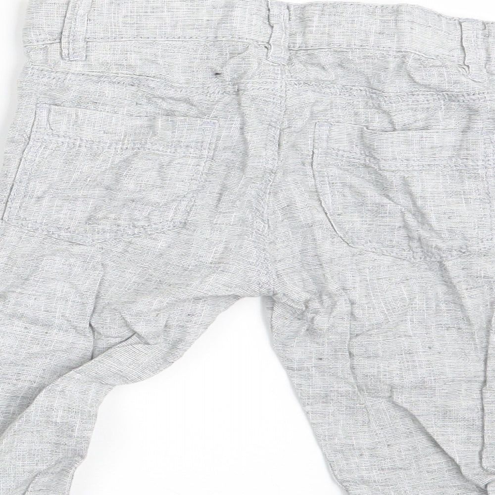 H&M Boys Grey   Cropped Trousers Size 12-18 Months  - Inside Leg 11 Inches