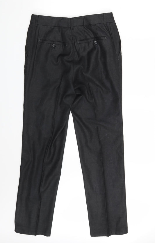Preworn Mens Black   Trousers  Size 30 in L25 in