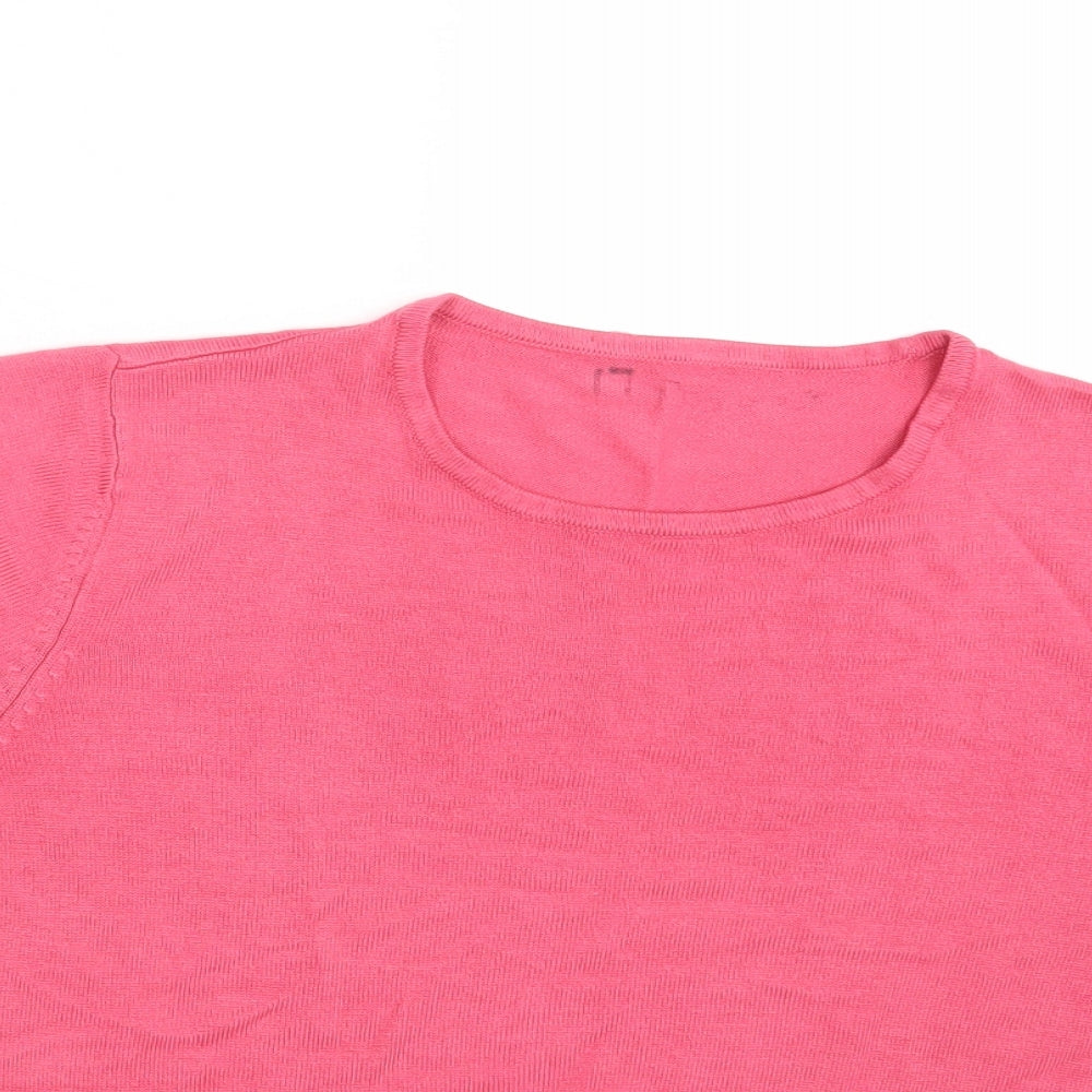 Preworn Womens Pink   Pullover Jumper One Size
