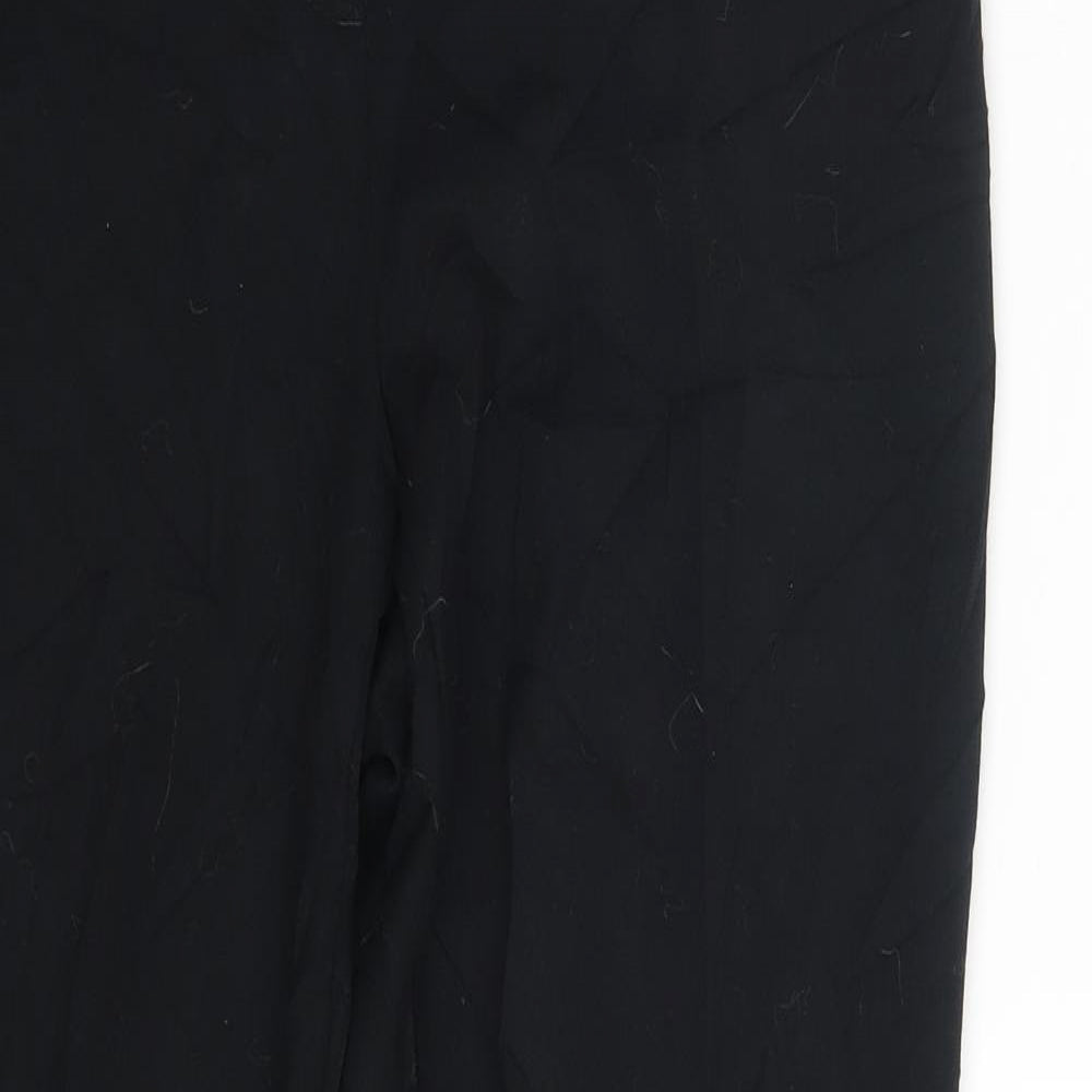 M&S Womens Black   Trousers  Size 12 L29 in