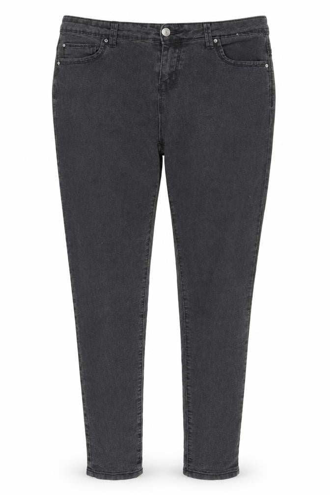 Denim Co. Womens Grey  Denim Skinny Jeans Size 14 L28 in