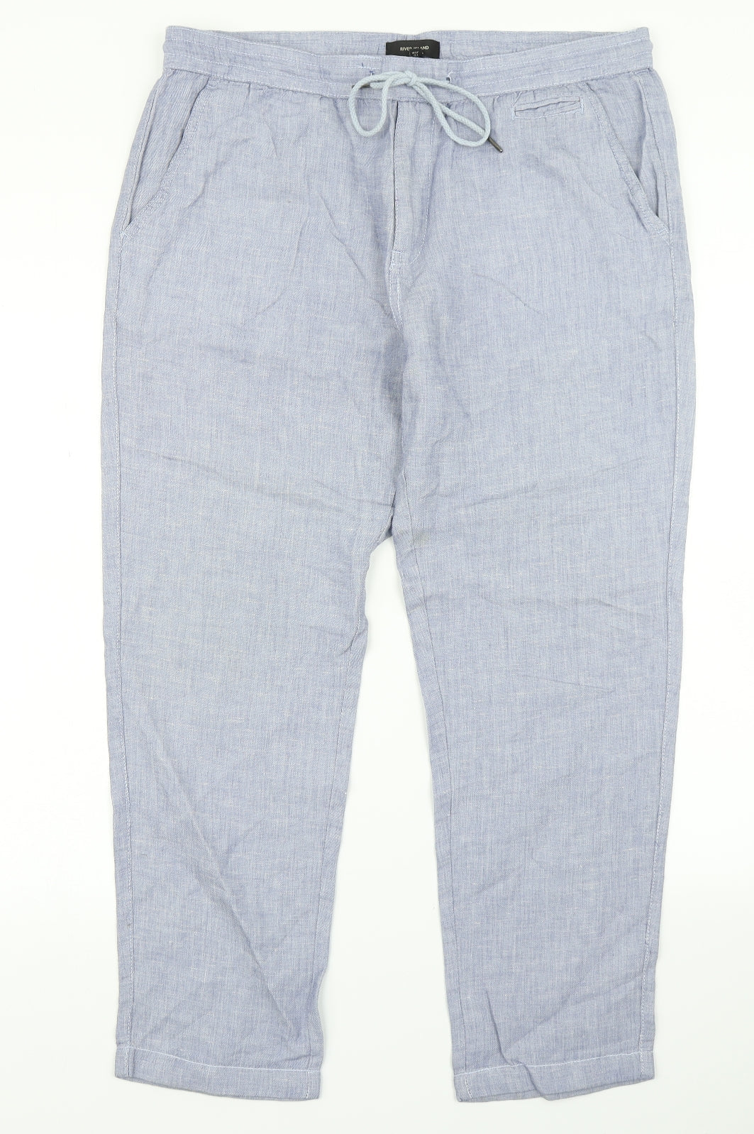 River Island Womens Blue   Dress Pants Trousers Size 36 in L32 in