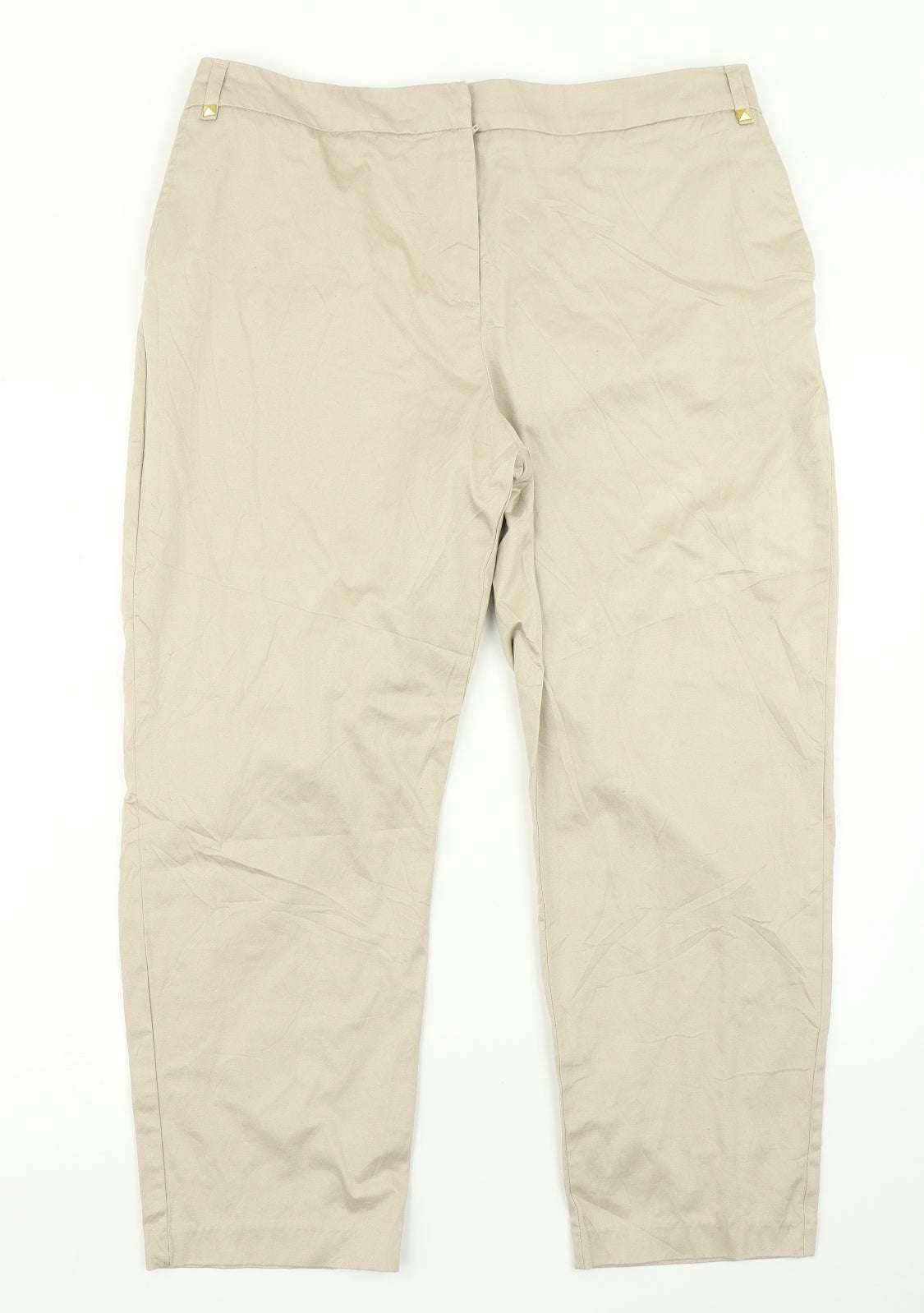 Very Womens Brown   Trousers  Size 18 L25 in