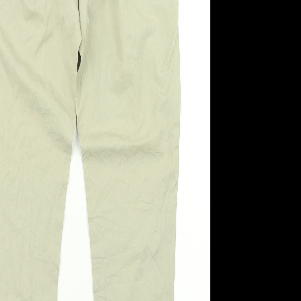 Warehouse Womens Green   Chino Trousers Size 6 L26 in