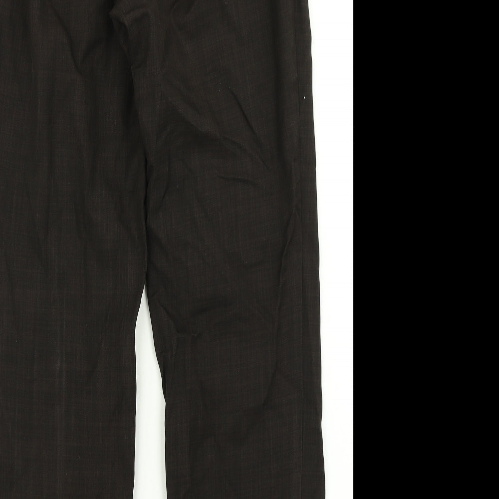 Classic Womens Brown   Dress Pants Trousers Size 10 L26 in