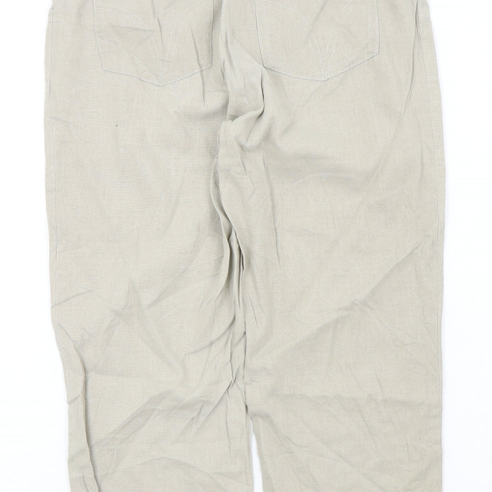 ELKRA Womens Beige   Trousers  Size 40 L22 in