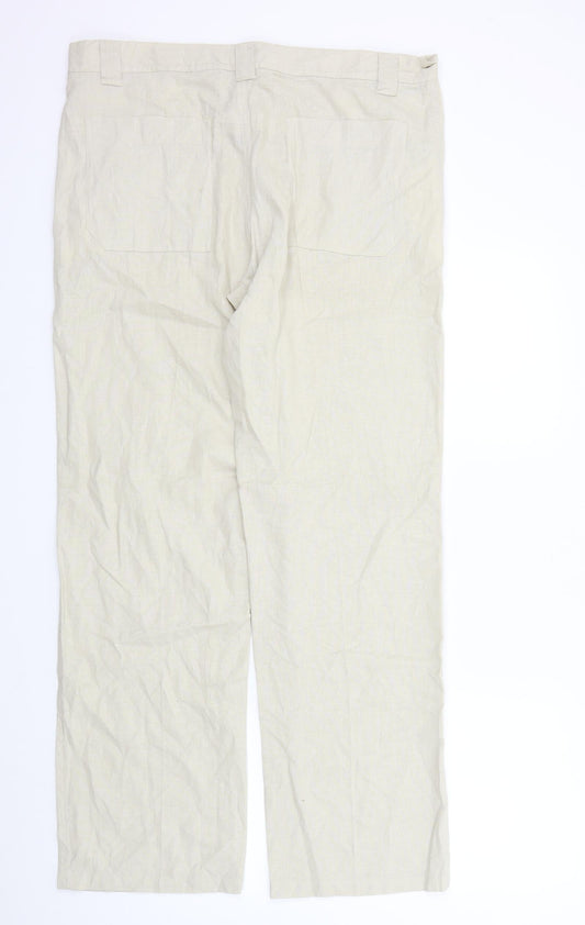 Tonger Womens Beige   Trousers  Size 2XL L31 in