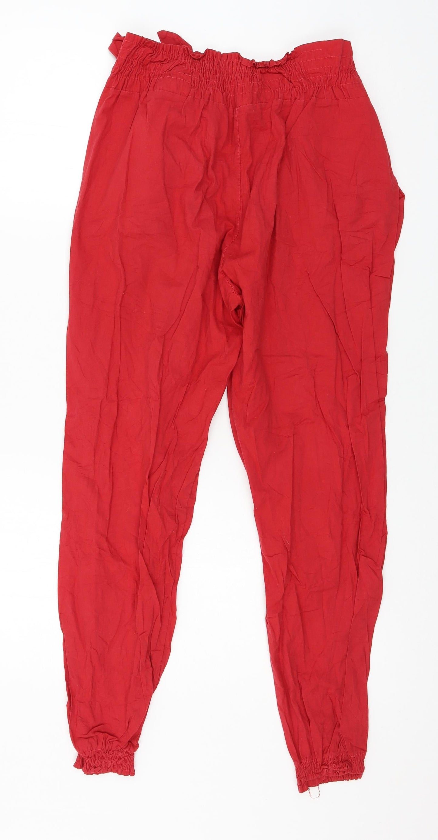 Preworn Womens Red   Trousers  Size L L26 in