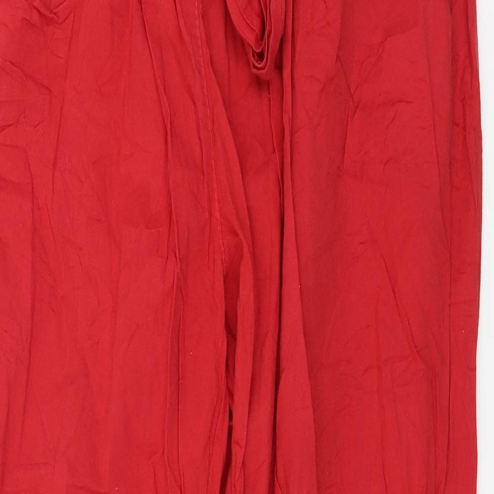 Preworn Womens Red   Trousers  Size L L26 in