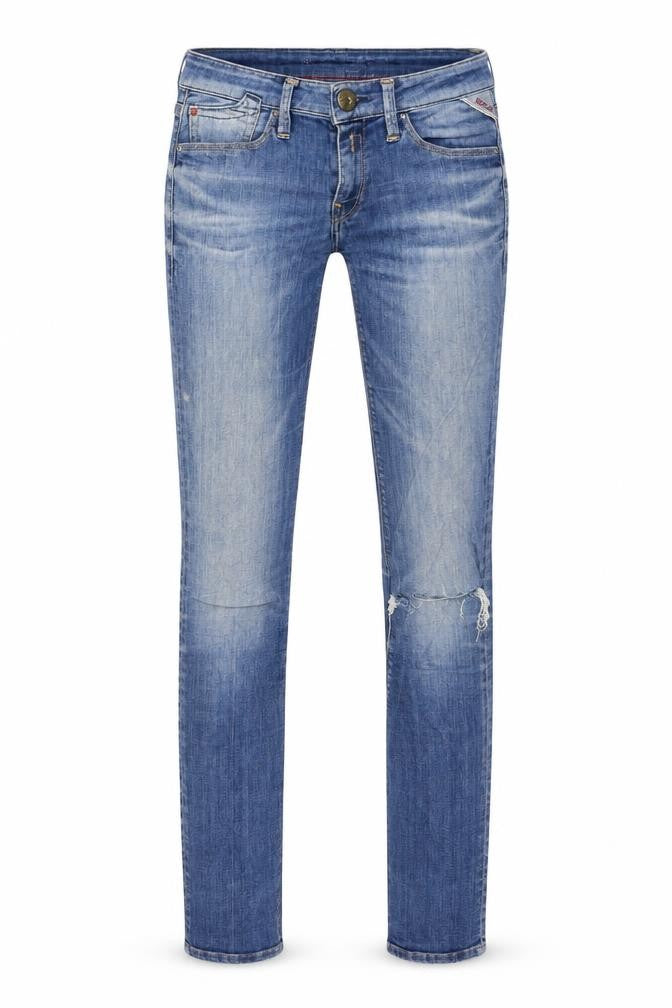 Replay Womens Blue  Denim Straight Jeans Size 24 in L30 in