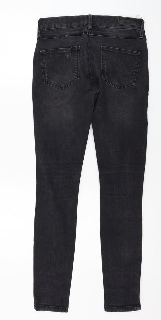 Mango Womens Grey  Denim Skinny Jeans Size 10 L30 in