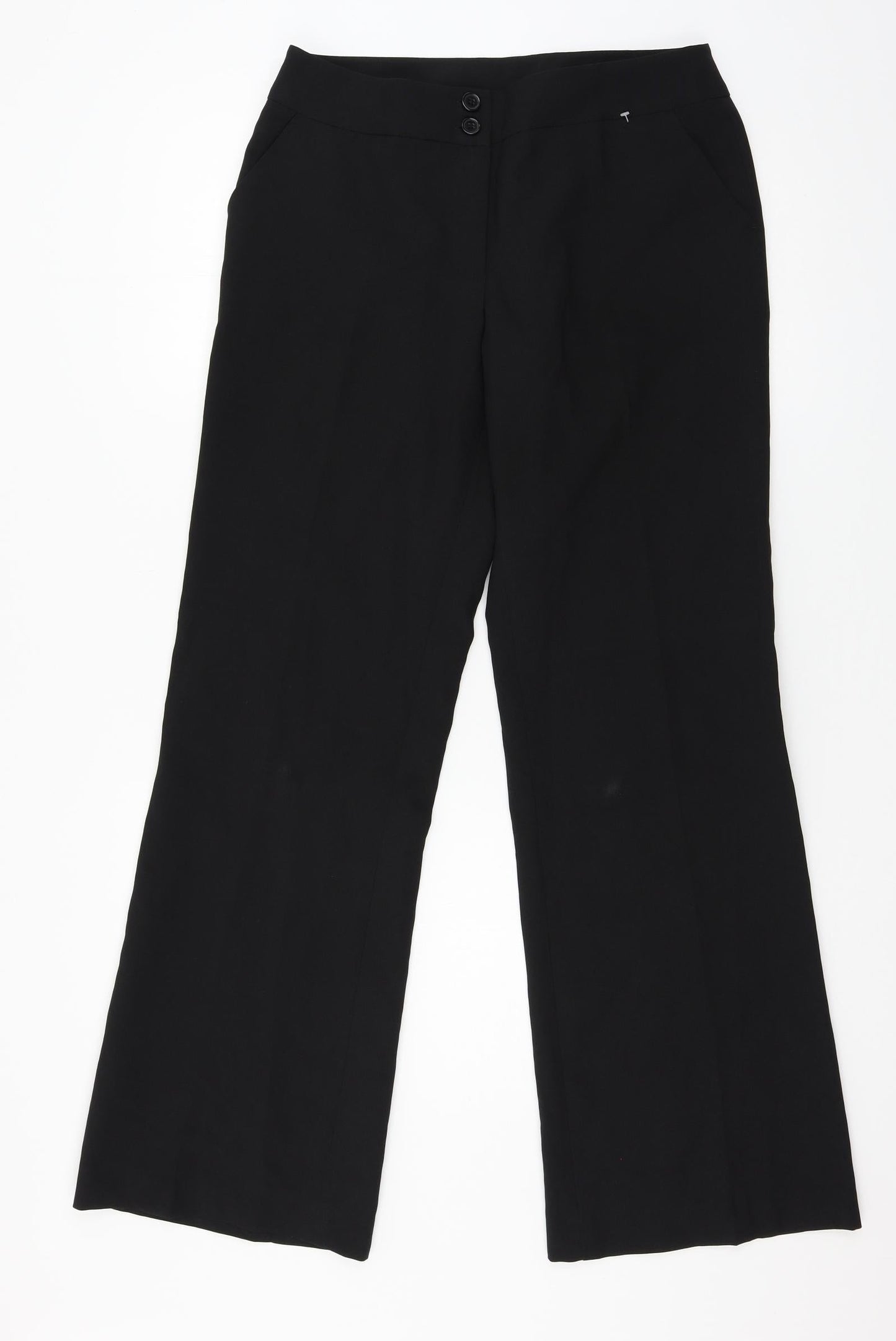 Xe Womens Black   Trousers  Size 12 L31 in