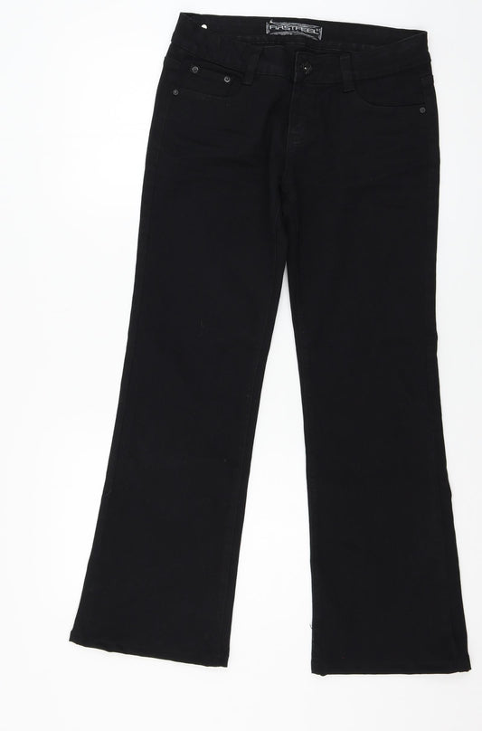 First Feel Womens Black  Denim Bootcut Jeans Size 30 in L28 in